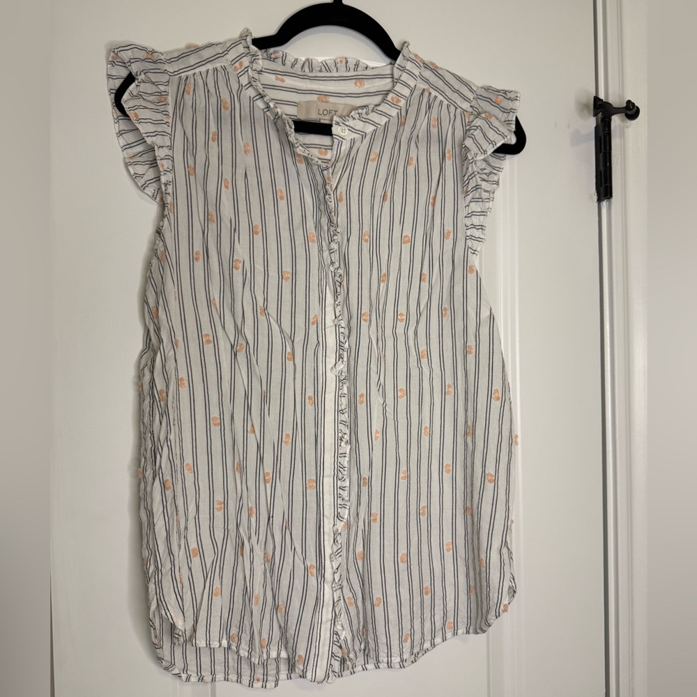 LOFT Ruffle Blouse - Picture 4 of 6